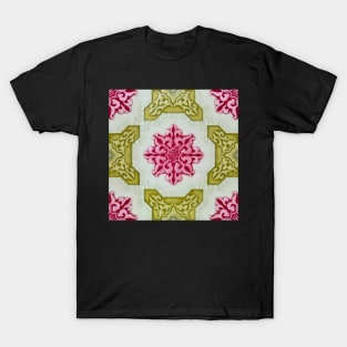 Decorative Elegance Victorian Classic Flower Ornamental Seamless Pattern T-Shirt